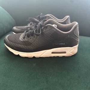 Black and White Air Max Sneakers